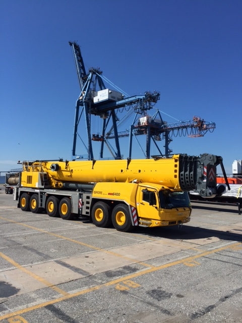 Yellow Crane Provided by Crane Rental Services